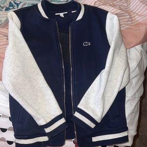 Lacoste Size 6 Navy Blue & Gray Jacket - SOLD